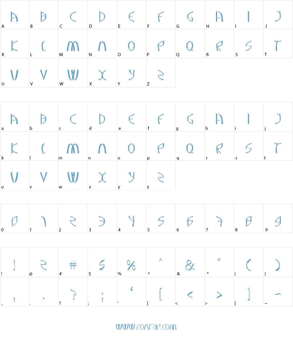 A Greater Foundation Font Character